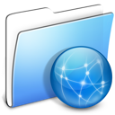 Aqua Smooth Folder Sites icon